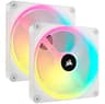 Kit De Inicio De Ventiladores PWM Marca CORSAIR Modelo iCUE LINK QX140 RGB de 140 mm Color Blanco Para Case