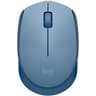 Mouse Wireless Marca Logitech Modelo M170 Color Gris Azulado Con 1000 De DPI Conexion Con Receptor