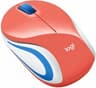 Mouse Inalambrico Marca Logitech Modelo M187 Con 1000 De DPI Color Coral Conexion Con Receptor