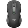Mouse Inalambrico Marca Logitech Modelo Signature M650 Tamano Grande Color Gris Grafito Conexion Bluetooth O Con Receptor