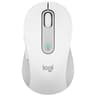 Mouse Inalambrico Marca Logitech Modelo Signature M650 Tamano Mediano Color Blanco Conexion Bluetooth O Con Receptor