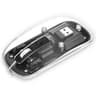 Mouse Inalambrico Marca Manhattan Modelo 190268 Color Transparente Con NegroDe4Botones