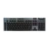 Teclado Inalambrico Para Gamers Marca Logitech Modelo G915 X Lightspeed Con RGB Interruptores Mecanicos GL Tactil Color Negro En Idioma Ingles