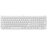 Teclado Inalambrico Marca Logitech Modelo Signature Slim K950 En Idioma Espanol Color Blanco Conexion Con Receptor