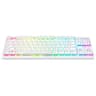 Teclado Inalambrico Marca Razer Modelo DeathStalker V2 Pro Tenkeyless Con Switches Red Color Blanco En Ingles