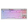 Teclado Inalambrico Para Gamers Modelo Horus TKL K621 Marca Redragon Con RGB Switch Red Idioma Espanol Color Blanco
