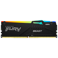 Memoria RAM DDR5 De 16GB Marca Kingston Fury Modelo Beast Frecuencia De 5600Mhz Latencia CL40 Tipo DIMM ColorNegroConRGB