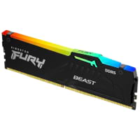 Memoria RAM DDR5 De 8GB Marca Kingston Fury Modelo Beast Con Frecuencia De 5600Mhz Latencia CL40 Tipo DIMM ColorNegroConRGB