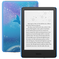 Tablet Marca Amazon Modelo Kindle Paperwhite Kids 2024 Pantalla De 6" Almacenamiento De 16GB Con CobertorSpace Whale