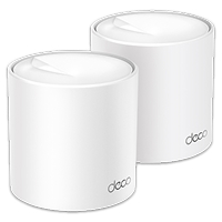 Router Mesh Marca Tp Link Modelo Deco X50 WiFi 6 AX3000 Para Interior Paquete De 2 Unidades