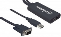 Convertidor Manhattan 152426 De VGA A hdmi Alimentado Por USB Guatemala Intelaf